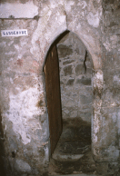 Click to Enlarge:  The smallest room (Garderobe) in Neidpath.